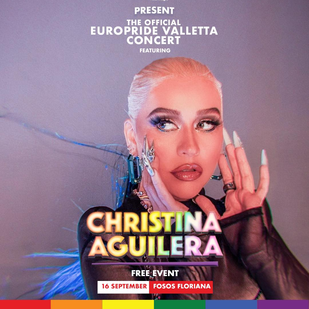 EUROPRIDE VALLETTA 2023 - CONCERT FEATURING CHRISTINA AGUILERA